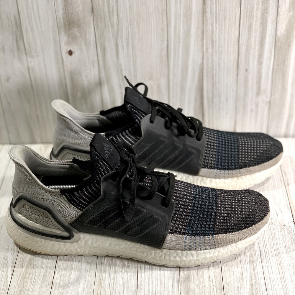 Adidas Ultraboost 2019 Black Grey Running Athletic Shoes Mens Size 13 F35242